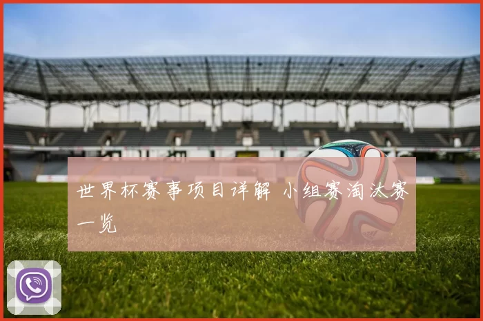 世界杯赛事项目详解 小组赛淘汰赛一览