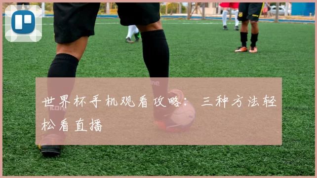 世界杯手机观看攻略:三种方法轻松看直播